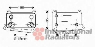 VAN WEZEL 30003552 -  масляный радиатор, двигательное масло